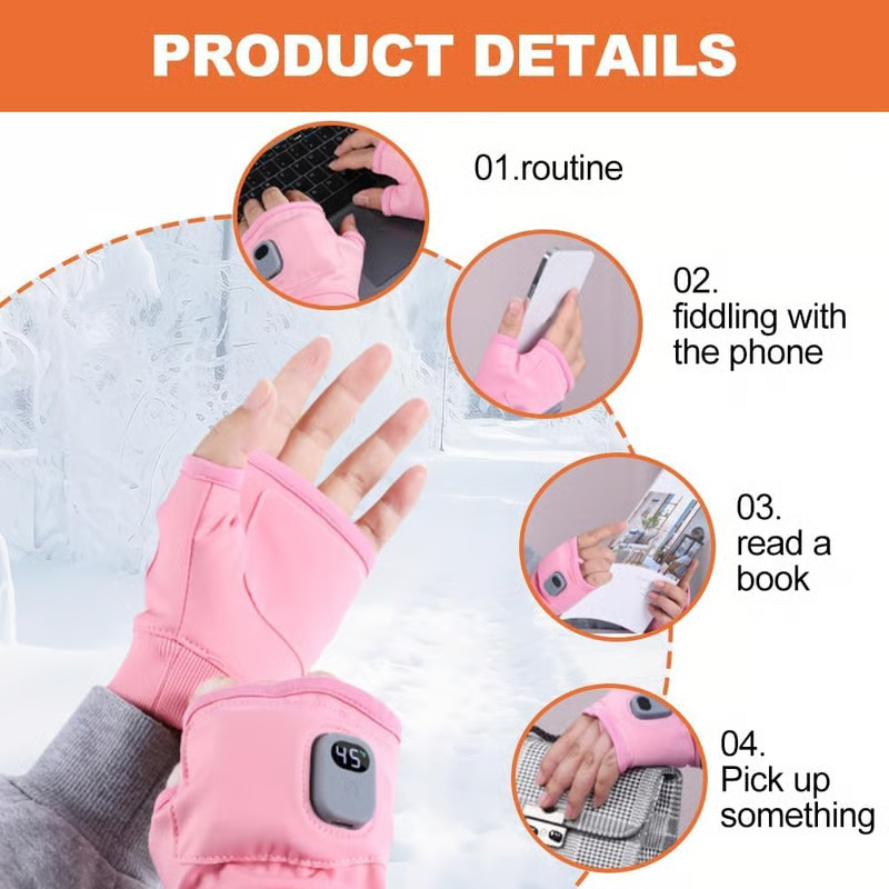 Digital Display Heated Gloves