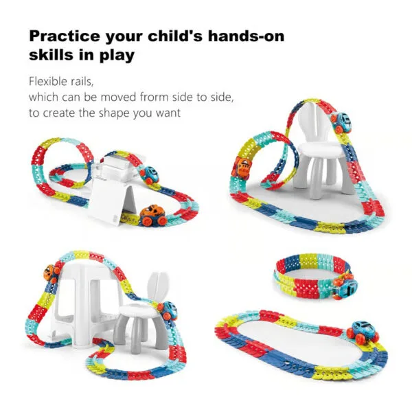 Flexible Race Car Track Toy for Kids
