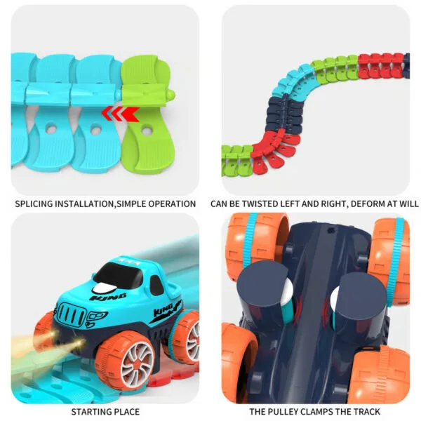 Flexible Race Car Track Toy for Kids