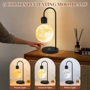 Floating Moon Lamp with Wireless Charging