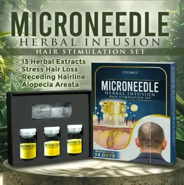 Microneedle Herbal Infusion Hair Stimulation Set