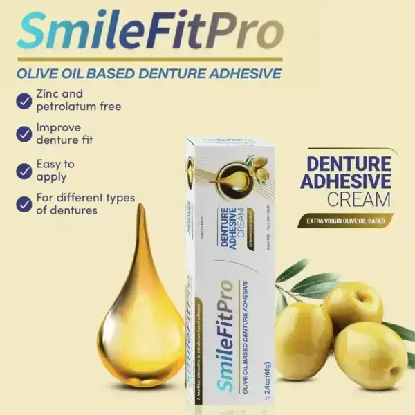 Olive Oil Denture Adhesive Cream - Image 2