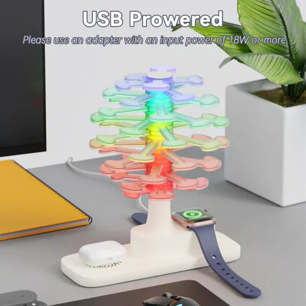 Spiral Wireless Charging Lamp