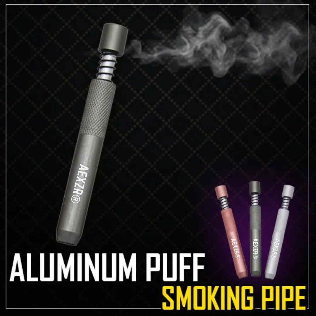 Aluminum Puff Smoking Pipe