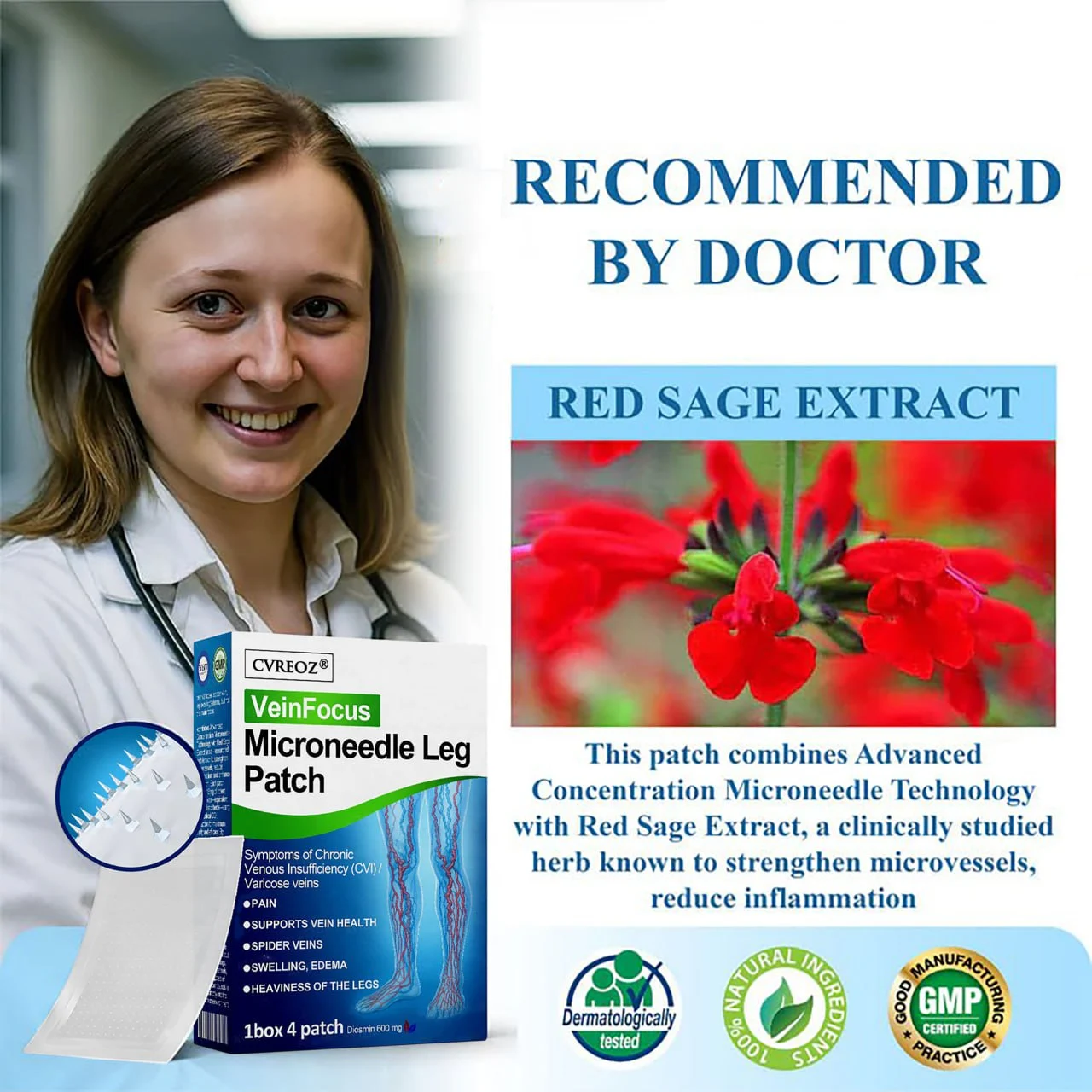 Microneedle Leg Patch - Image 5