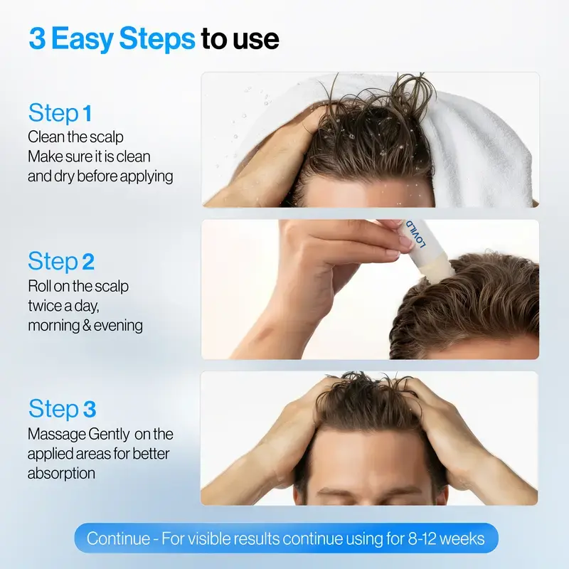 3% Rosemary Hair Growth Serum Roll On - Image 6