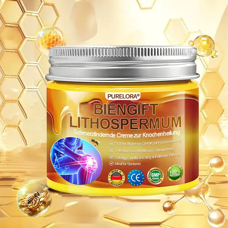 🐝 Offizieller Bee Venom & Lithospermum Comfort Cream Wenn Gehen, Stehen oder Schlafen unangenehm wird — tägliche Schmerzlinderung & Knochenkomfort für ältere Erwachsene