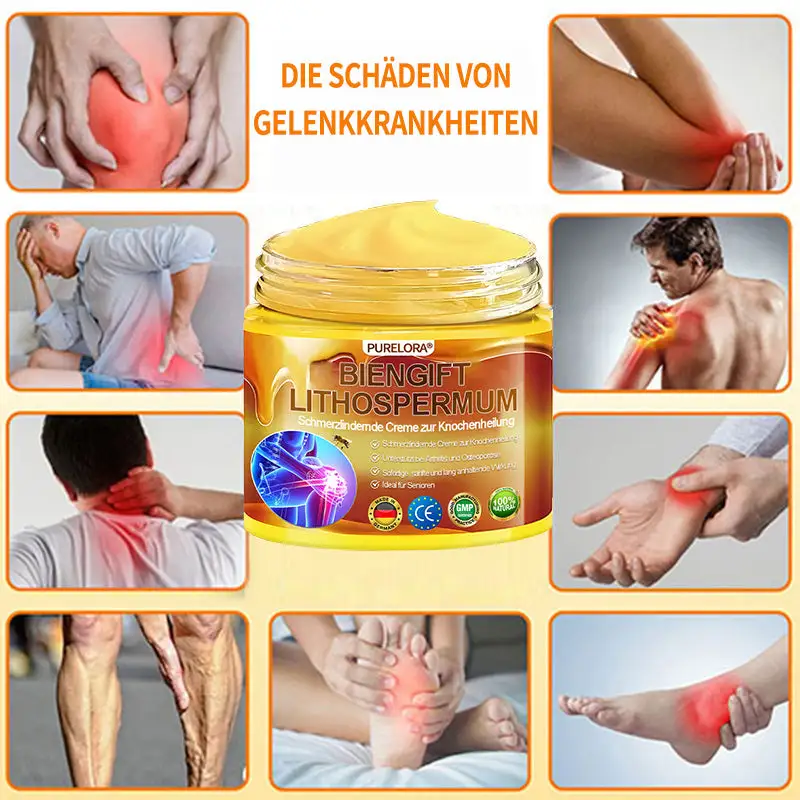 🐝 Offizieller Bee Venom & Lithospermum Comfort Cream Wenn Gehen, Stehen oder Schlafen unangenehm wird — tägliche Schmerzlinderung & Knochenkomfort für ältere Erwachsene - Image 2
