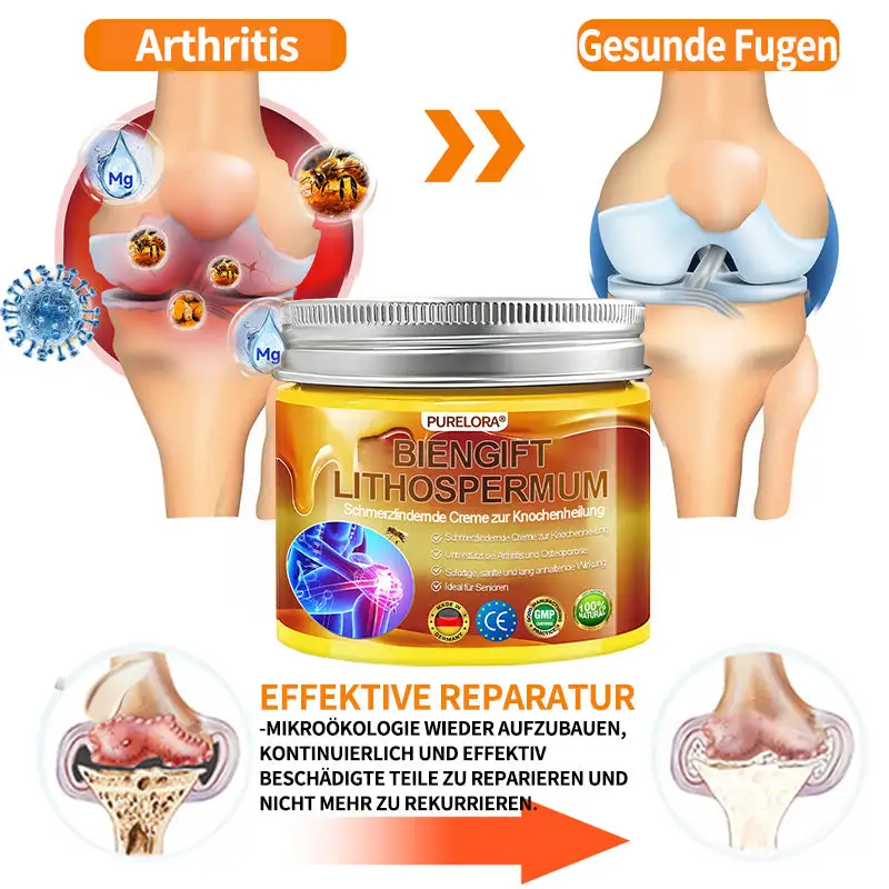 🐝 Offizieller Bee Venom & Lithospermum Comfort Cream Wenn Gehen, Stehen oder Schlafen unangenehm wird — tägliche Schmerzlinderung & Knochenkomfort für ältere Erwachsene - Image 8