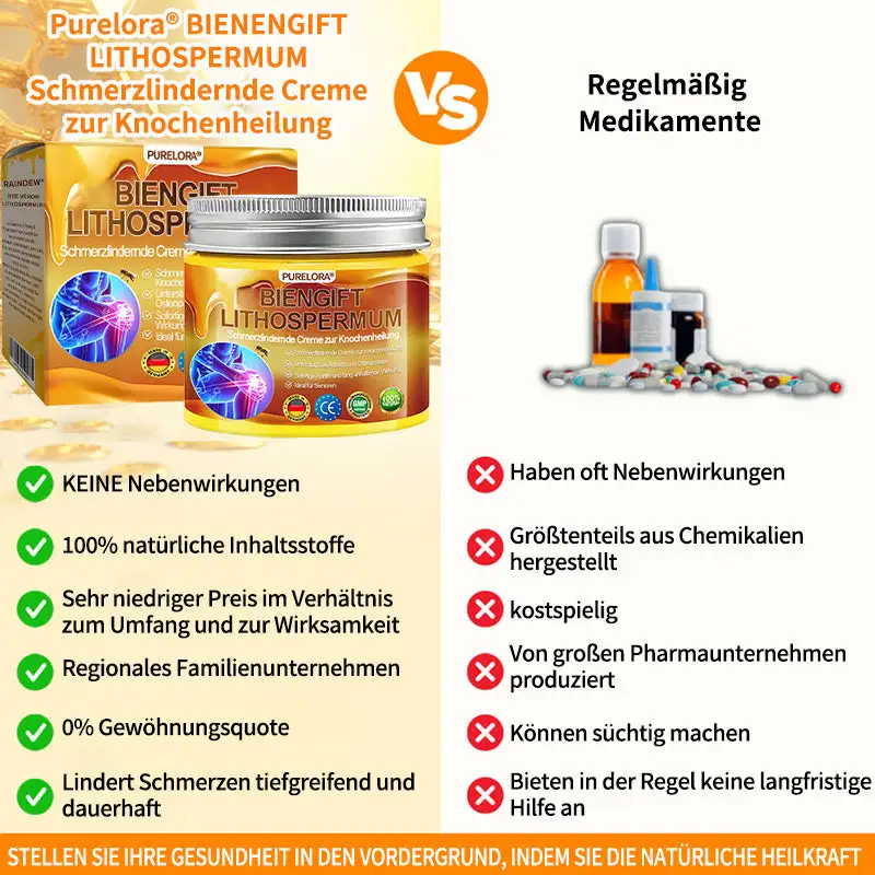 🐝 Offizieller Bee Venom & Lithospermum Comfort Cream Wenn Gehen, Stehen oder Schlafen unangenehm wird — tägliche Schmerzlinderung & Knochenkomfort für ältere Erwachsene - Image 7
