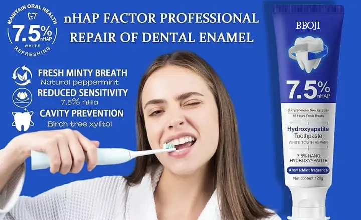 7.5% Hydroxyapatite Toothpaste – Enamel Repair & Whitening - Image 2