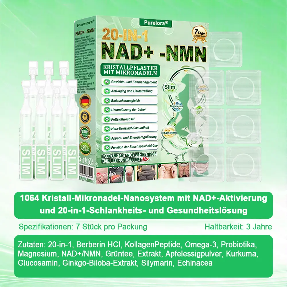 🔥 Neu eingetroffen | 1064 Crystal Microneedle Nano-System mit NAD⁺-Aktivierung & 20-in-1 Slim- & Healthy-Patch-Lösung - Image 2
