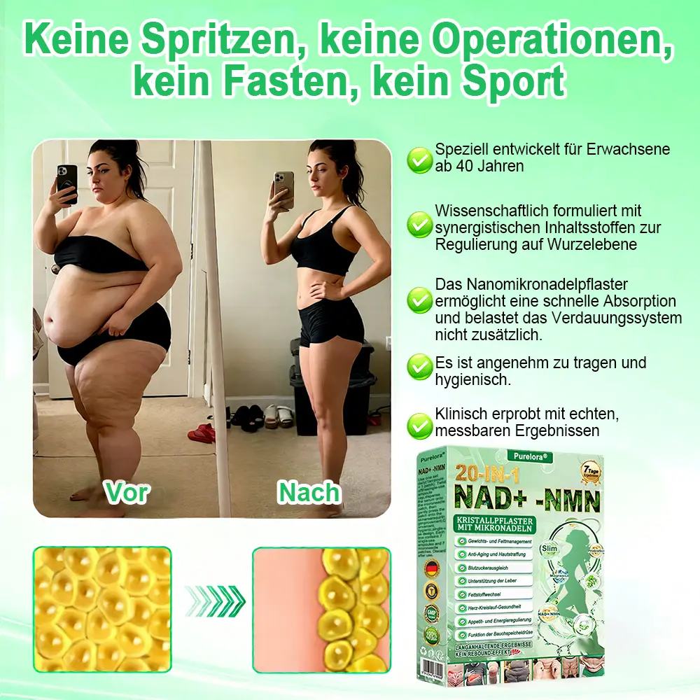 🔥 Neu eingetroffen | 1064 Crystal Microneedle Nano-System mit NAD⁺-Aktivierung & 20-in-1 Slim- & Healthy-Patch-Lösung - Image 10