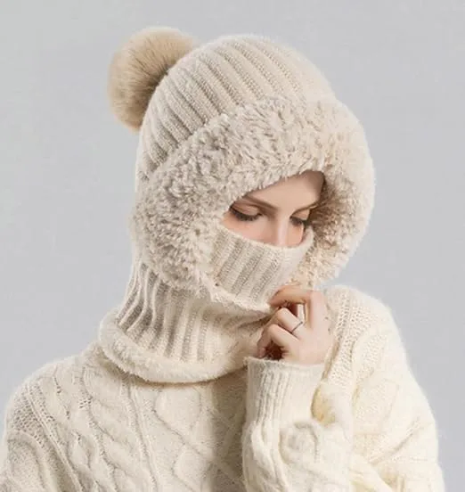 🧣 Women's Knit Beanie Hat Scarf Mask Set — Stay Warm & Stylish This Winter! ❄️ - Image 13