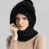 🧣 Women's Knit Beanie Hat Scarf Mask Set — Stay Warm & Stylish This Winter! ❄️