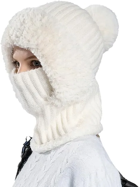 🧣 Women's Knit Beanie Hat Scarf Mask Set — Stay Warm & Stylish This Winter! ❄️ - Image 7
